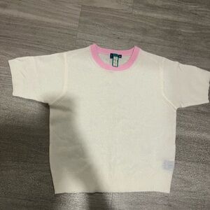 NWOT NoName Phoebe Short Sleeve Cashmere Top Sweater S